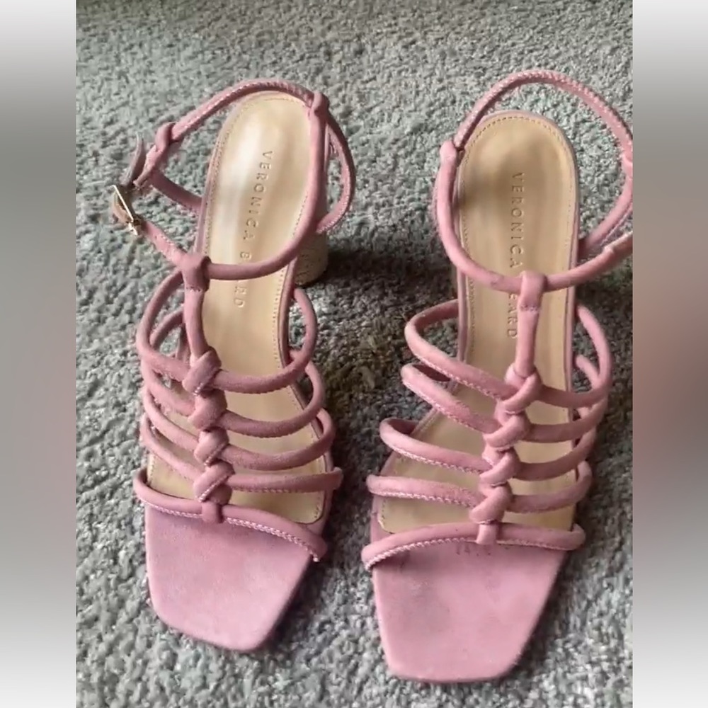 Veronica Beard Bala 2 Suede Sandal size 8 - Picture 3 of 6